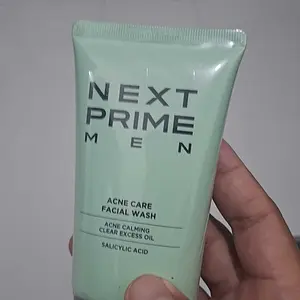 NEXTPRIME Acne Care Facial Wash 100gr – Pembersih Wajah Pria untuk Kulit Berjerawat Mengurangi Jerawat Meredakan Iritasi & Menjaga Kelembapan Kulit Mencegah Jerawat Baru Mengandung Salicylic Acid Ekstrak Dendrobium & Glycerin Tanpa Membuat Kulit Kering
