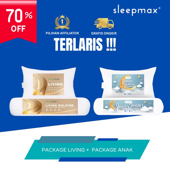 Gambar Paket Hemat Bantal Guling Dewasa Dan Anak Sleepmax dari Sleepmax Kota Administrasi Jakarta Utara Tokopedia