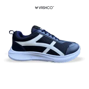 Sepatu Running Sport Pria Wanita Vashco Zenix Biru Navy (Size 38-44) - Sneakers, Casual Outdoor Lari sepatu  lokal