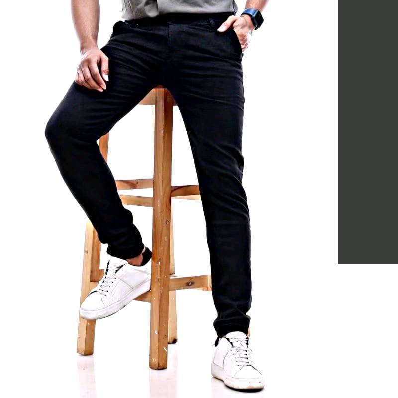Celana Jeans  Stretch Pria Model Skinny Distro Hitam - Ukuran 27-38 - Panjang, Fit, Slim, Slimfit, Cowok, Denim 4
