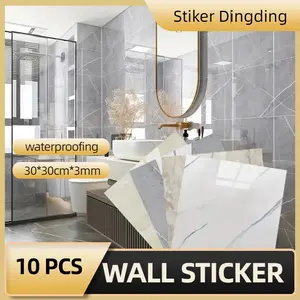 10 PCS Wallpaper Dinding Vinyl Marble 30x30 cm / Marbel Granit / Stiker Keramik