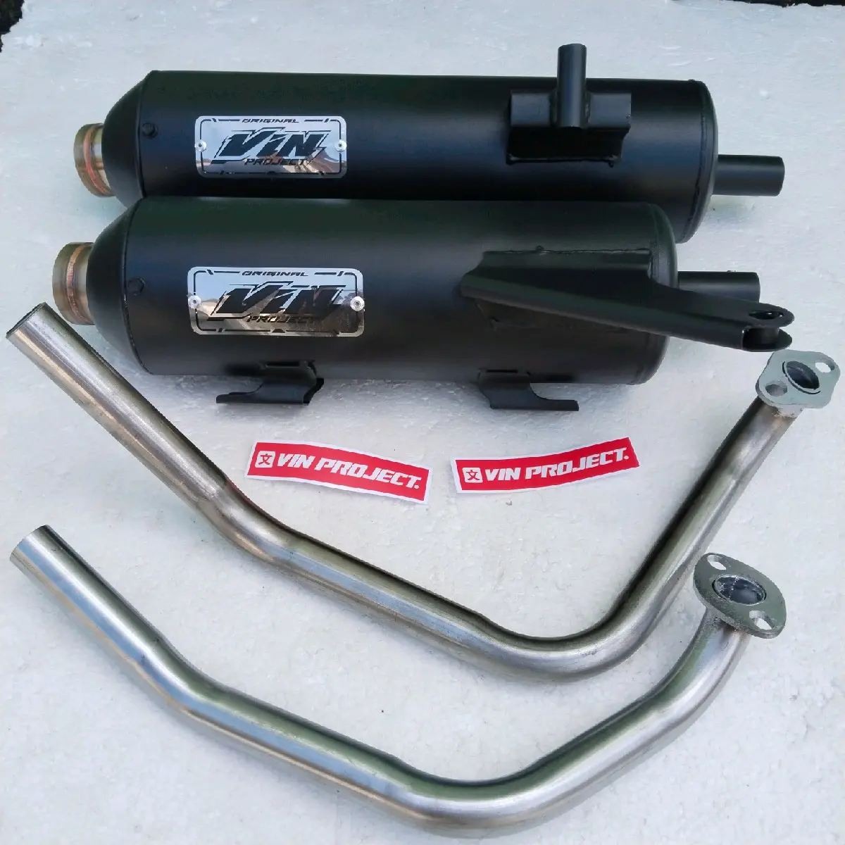 Knalpot standar racing Moncong Shijiro Siroji Original Vin Project fullsistem beat scoopy vario 125/150 nmax aerox mio all matic suara bass adem Aksesoris Besi Kendaraan