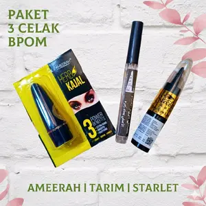 Paket 3 Celak Kajal Starlet Ameerah Itsmid Tarim BPOM Muslimah Santri