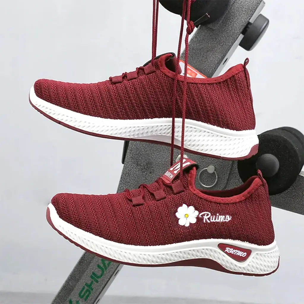 RUIMO Sepatu Wanita Sneakers Sport Model 103 Casual Karet Shoes Running Hitam Cewek Kasual Putih Olahraga