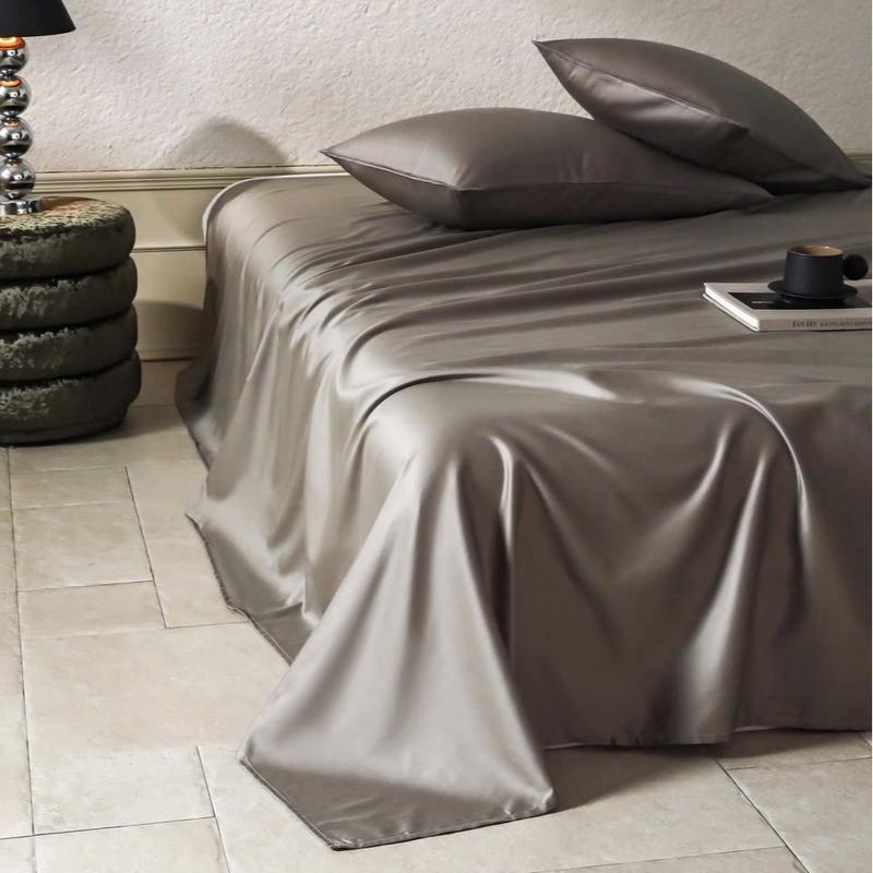 Bộ ga giường và vỏ gối Lyocell 60s HELINA - bộ gồm 1 ga giường và 2 vỏ gối nằm, mềm, mịn, mát