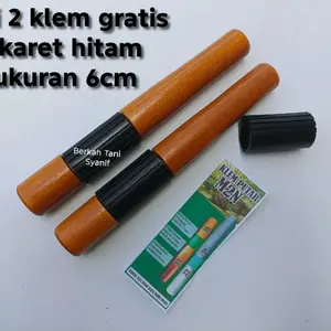 2 klem putar karet hitam gratis karet hitam 1, anti slip, panjang karet 6 cm