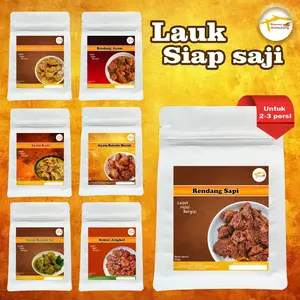 MAKANAN SIAP SAJI/LAUK INSTAN/RENDANG SAPI/SAMBAL AYAM BALADO/GULAI/SEMUR JENGKOL SAMBEL by DAPOER SUMEDANG