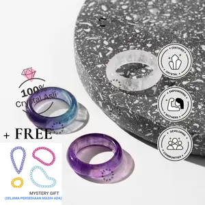 Zupazupazuu Crystal Rings - Cincin Titanium Anxiety Rings Wanita