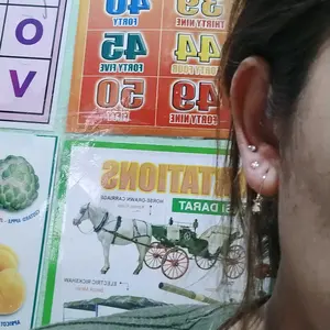 COD Anting Perak S925, Anting Tindik Telinga Mewah, Anting Tusuk Telinga Mini Trendi NX