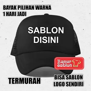 Topi Sablon Custom design full Warna Bisa Sablon Pakai Logo dan Text