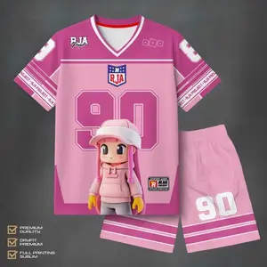 Setelan Jersey Anak 3-10 Tahun Terlaris / Baju Anak Roblox Printing Pakaian Anak Premium Setelan Kaos Anak Perempuan Lucu Fashion Anak Celana Anak