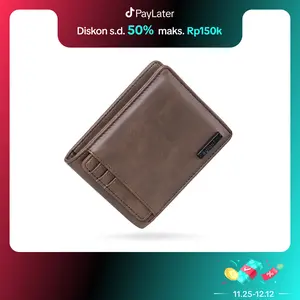 HEYLOOK Dompet Pria TRAFFORD Dompet Kulit Pria Dompet Pendek Dompet Lipat Uang Dompet STNK Dompet Kartu Water Resist Dompet Anti Air Pria Distro Cowok