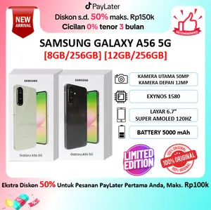 Samsung Galaxy A56 5G [8/256GB] [12/256GB] | Exynos 1580 | Super AMOLED Display | 5000 mAh | Garansi Resmi