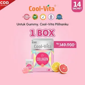 1 BOX COOLVITA COLLAGEN GUMMY RASA JERUK BALI DAN LEMON (1 box @14gummy)