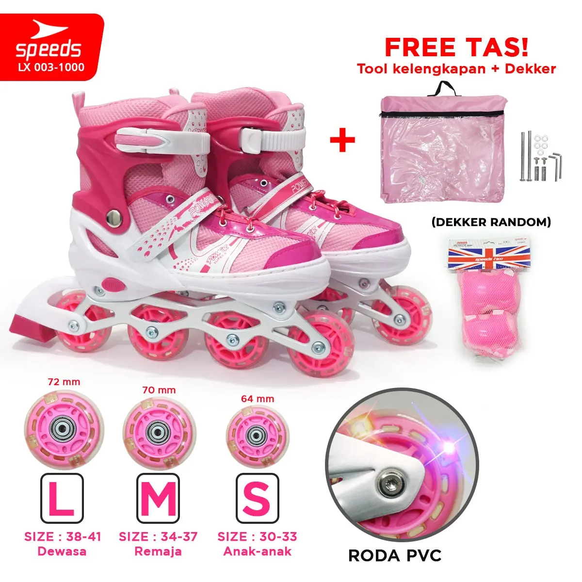 1000A PINK PVC+DEKER