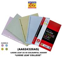Gambar KIKY Loose Leaf Colorfull / Loose Leaf Warna Ukuran A5 Isi 50 Lembar - Kuning dari Kiky Stationery Kota Surakarta 2 Tokopedia