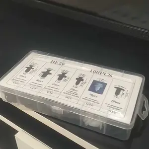 [Kreasiva] 100 Pcs Baut Rivet Klip Serbaguna Bemper Body Spakbor Motor Mobil Universal