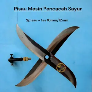 pisau mesin cacah sayuran multifungsi pakan ternak entok ayam sapi domba kambing untuk dinamo, gerinda dan stik bor