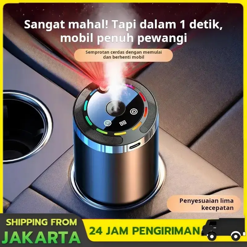 Mesin aromaterapi interior mobil, diffuser otomatis penuh, penghilang bau dan penghilang bau, wewangian tahan lama dengan lampu suasana langit-langit langit berbintang, perlengkapan wewangian pemurnian interior