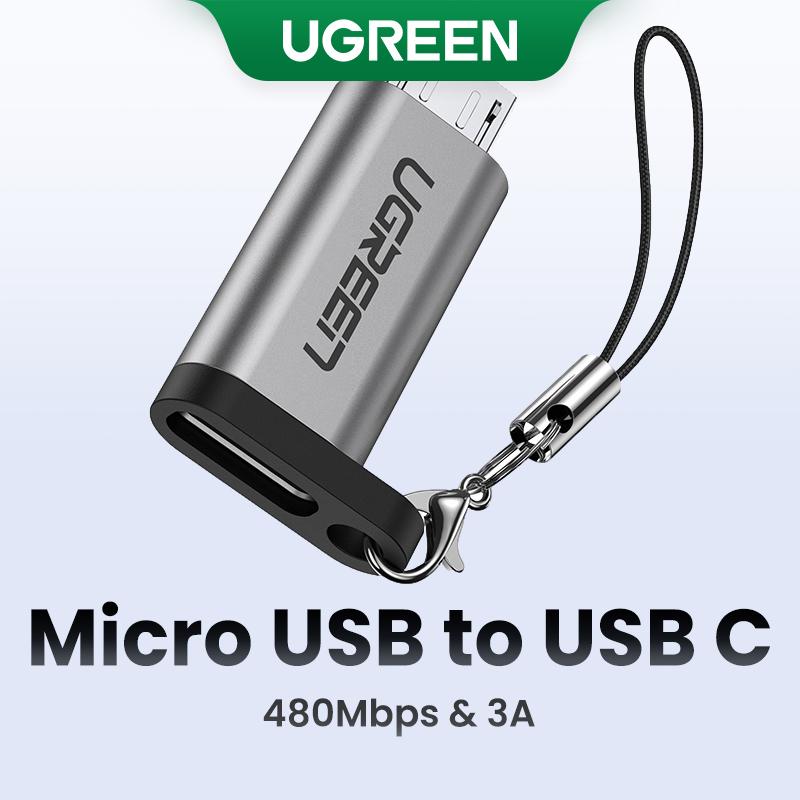 อะแดปเตอร์ชาร์จ UGREEN, อะแดปเตอร์ USB C เป็น USB QC2.0, สำหรับโทรศัพท์มือถือ, เข้ากันได้กับ Huawei 