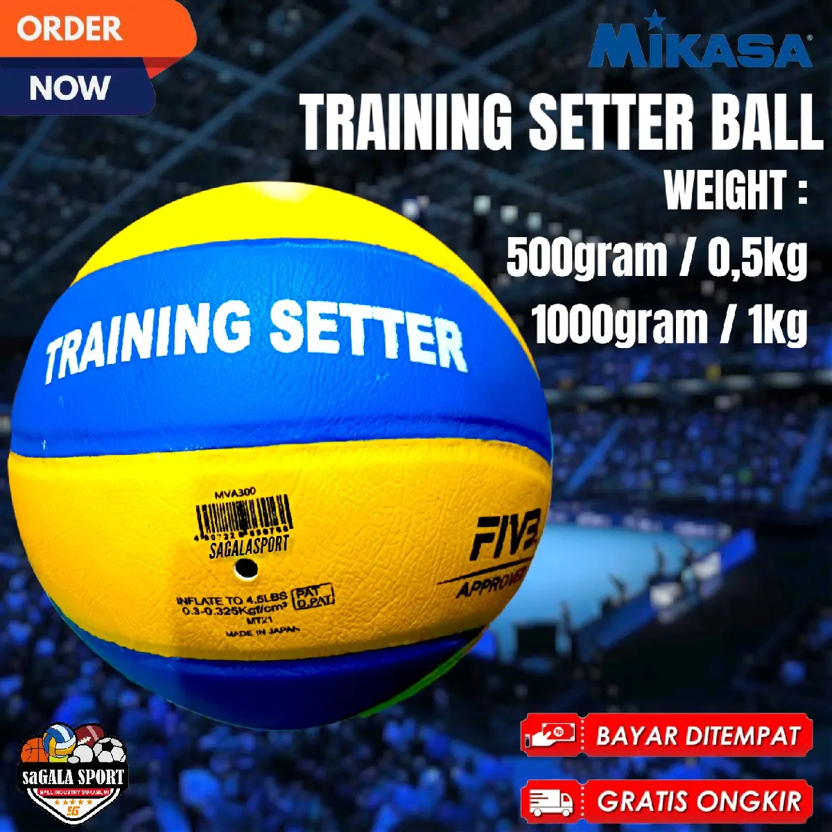 TRAINING SETTER BALL 500gram - 1000 gram