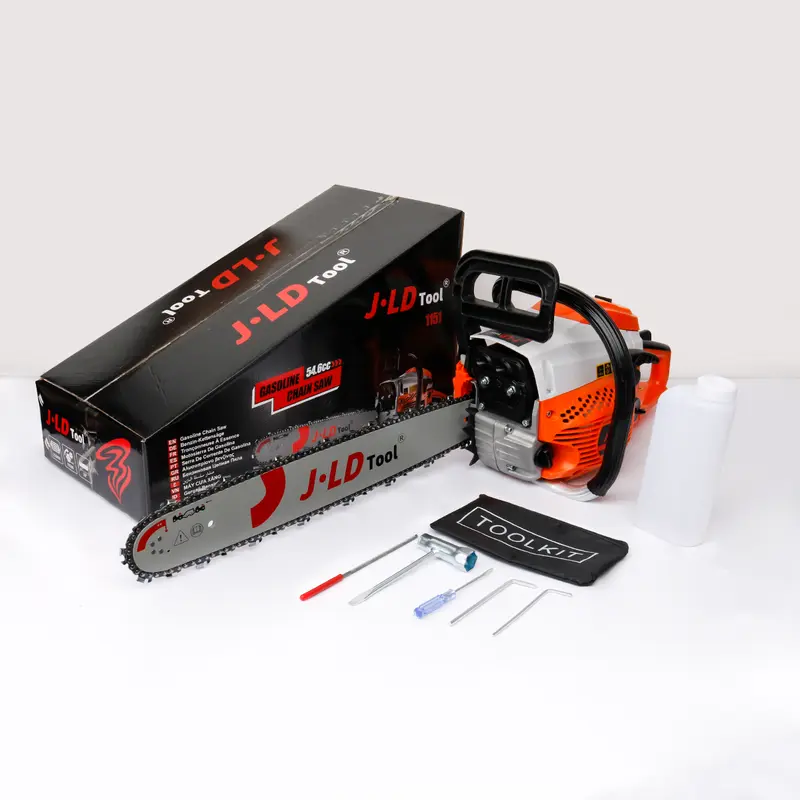 JLD Gergaji Mesin Chainsaw 54.6CC Mesin Potong Kayu Mesin Chainsaw 20inch Pohon Kayu Kualitas Sinso Mini Potong 2 tak Mesin chainsaw Gergaji Potong Pohon Kayu GERGAJI MESIN Pisau Gergaji jld senso 1