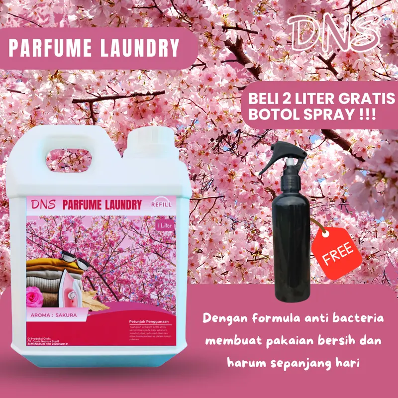DNS Parfum Laundry Wangi Tahan Lama 1 Liter Wangi kHas Laundry Anti Bau Apek 0