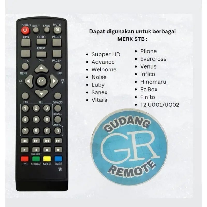 ￼Remote remot STB Advance/luby/evercross multi DLL 0