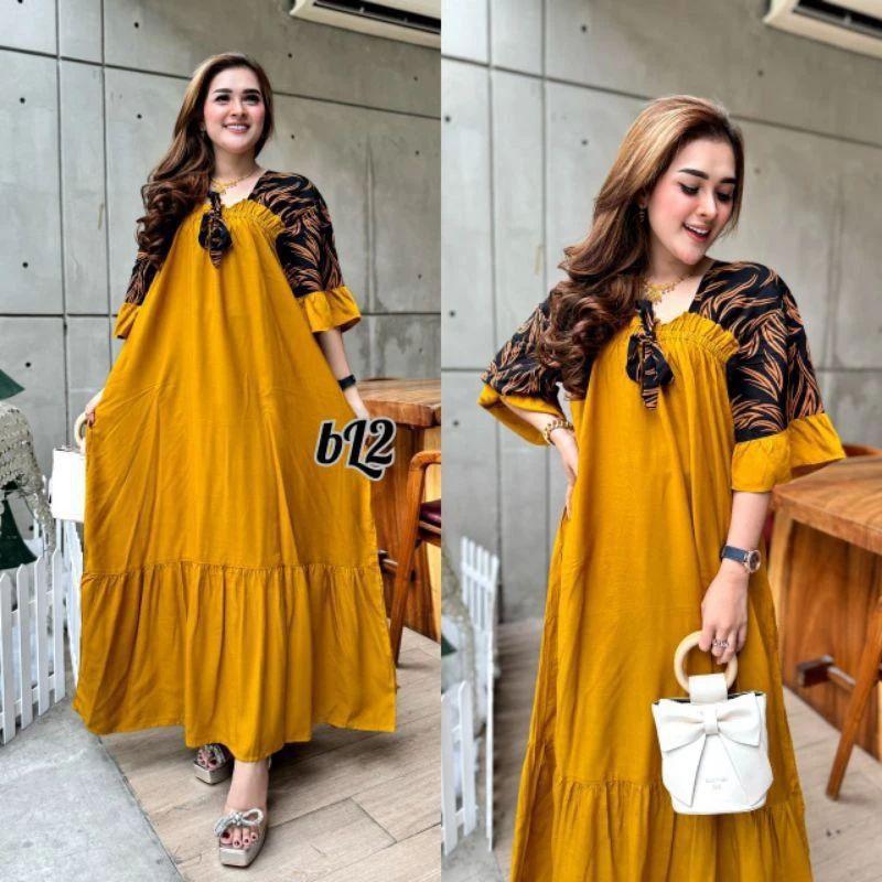 Dress Fuji Busui Jumbo Ld120 Pb130 Motif Kekinian