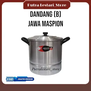 Dandang B Alumunium Jawa Maspion 22 cm, 24 cm, 26 cm, 28 cm / Langseng Panci Kukus