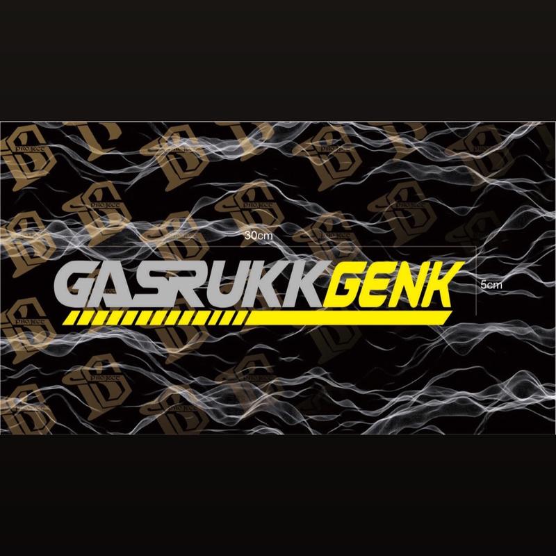 Stiker gasruk genk | Stiker cutting 0