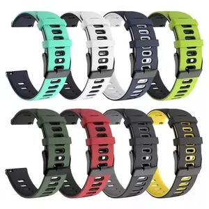 20Mm 22Mm Tali Jam Smartwatch Universal Rubber Silicone Terbaru