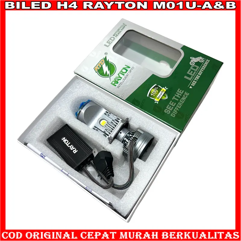RAYTON - ORIGINAL  MINI LED PROJECTOR H4 M01U RTD RAYTON BLUELENS MOBIL MOTOR HEADLIGHT HEADLAMP BILED MATRIX 0