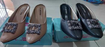Product Review of HMF Yuiko High Heels Mules Wanita 7 cm AR08 from m**p 2