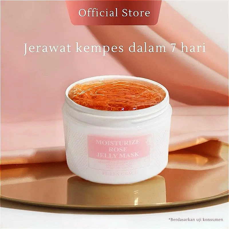 [SPECIAL LIVE] EILEEN GRACE - Moisturize Rose Jelly Mask 300 ml | Masker / skincare jerawat I Kulit kering sensitif | Bekas jerawat | Kemerahan | Bruntusan | Bopeng 7