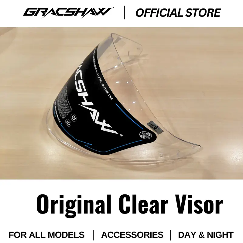 VISOR) Gracshaw Helmet G919i Visor Glazzo Mono Plain Dualtone