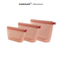 Gambar LocknLock Easy Meal Silicone Zipper Bag Red - Wadah Penyimpanan Silikon - 800ml dari Locknlock.indonesia Kota Depok 3 Tokopedia
