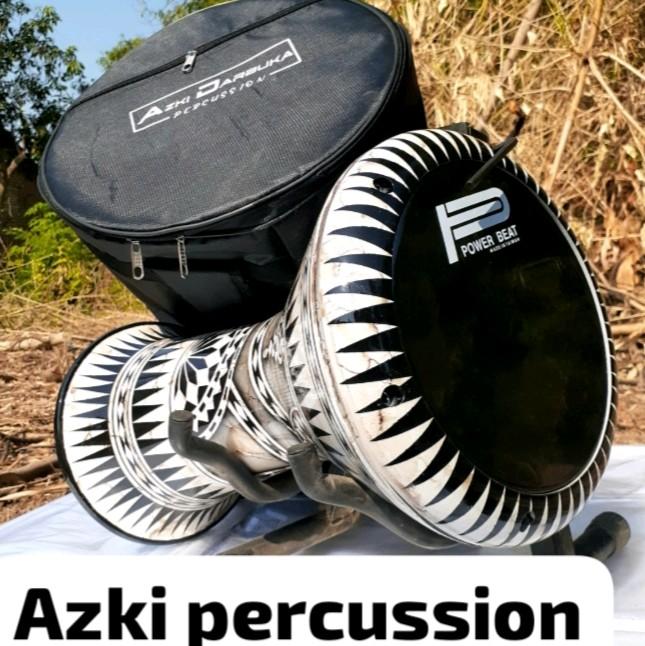 Darbuka Motif Ukuran 8 Inc dengan Tas dan Kunci L 2
