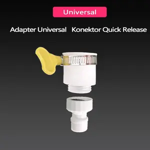 Adapter Keran Universal, Pencegah Cipratan Air untuk Dapur - Pemanjang & Percabangan Keran Air