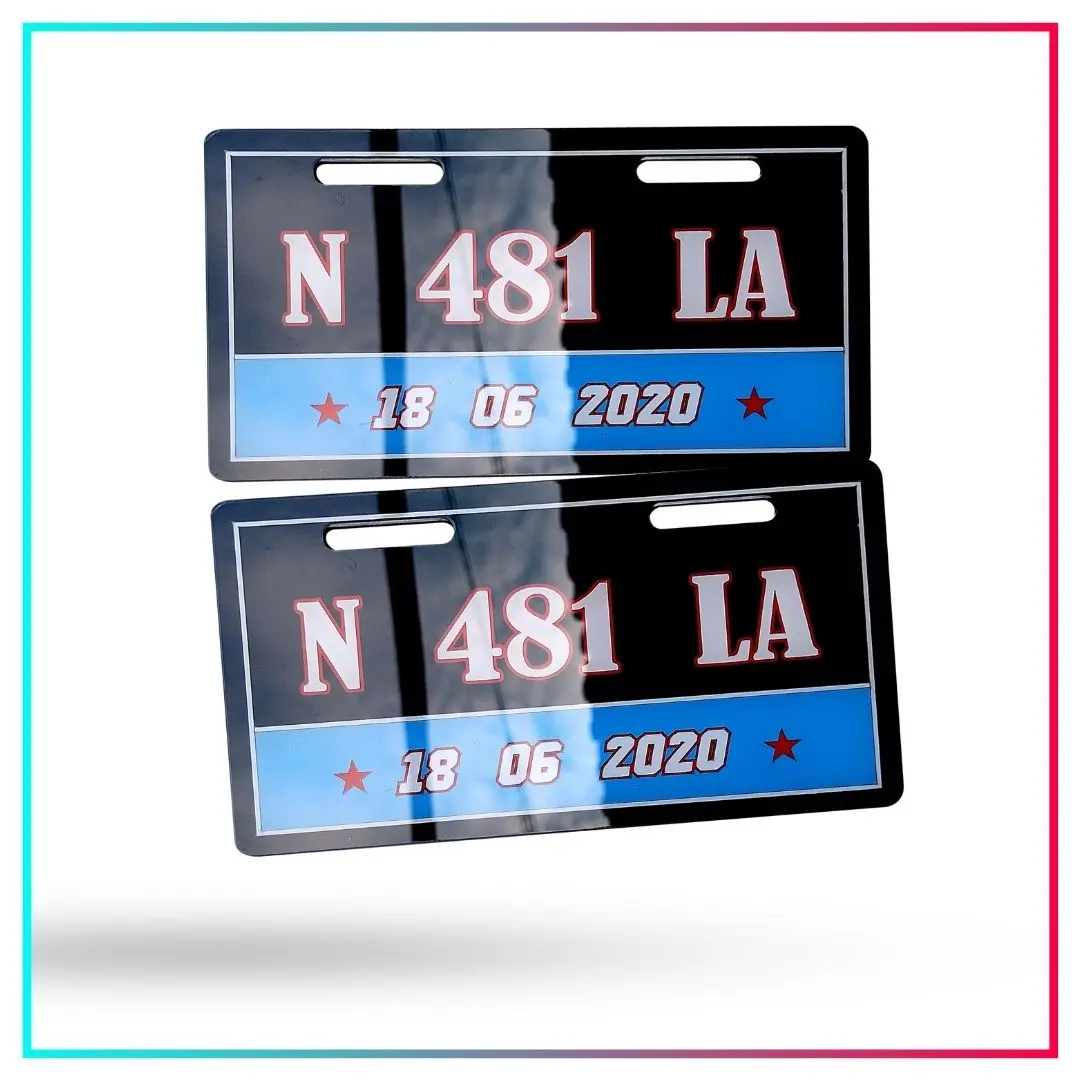 Plat Nama Sepeda Listrik Bahan Akrilik Custom