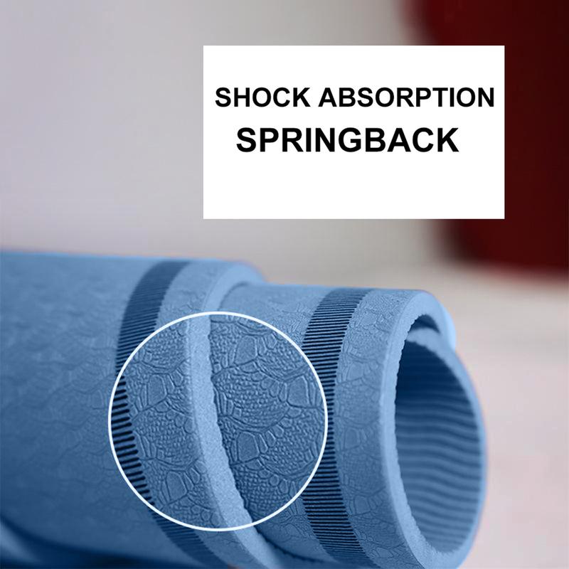 Thảm Tập Yoga, Trong Nhà, Chống Trượt, 5mm, Thảm Bảo Vệ Đầu Gối Dây Nhảy Nhảy, Dày Dặn, Cách Âm, Đệm Hấp Thụ Sốc 4