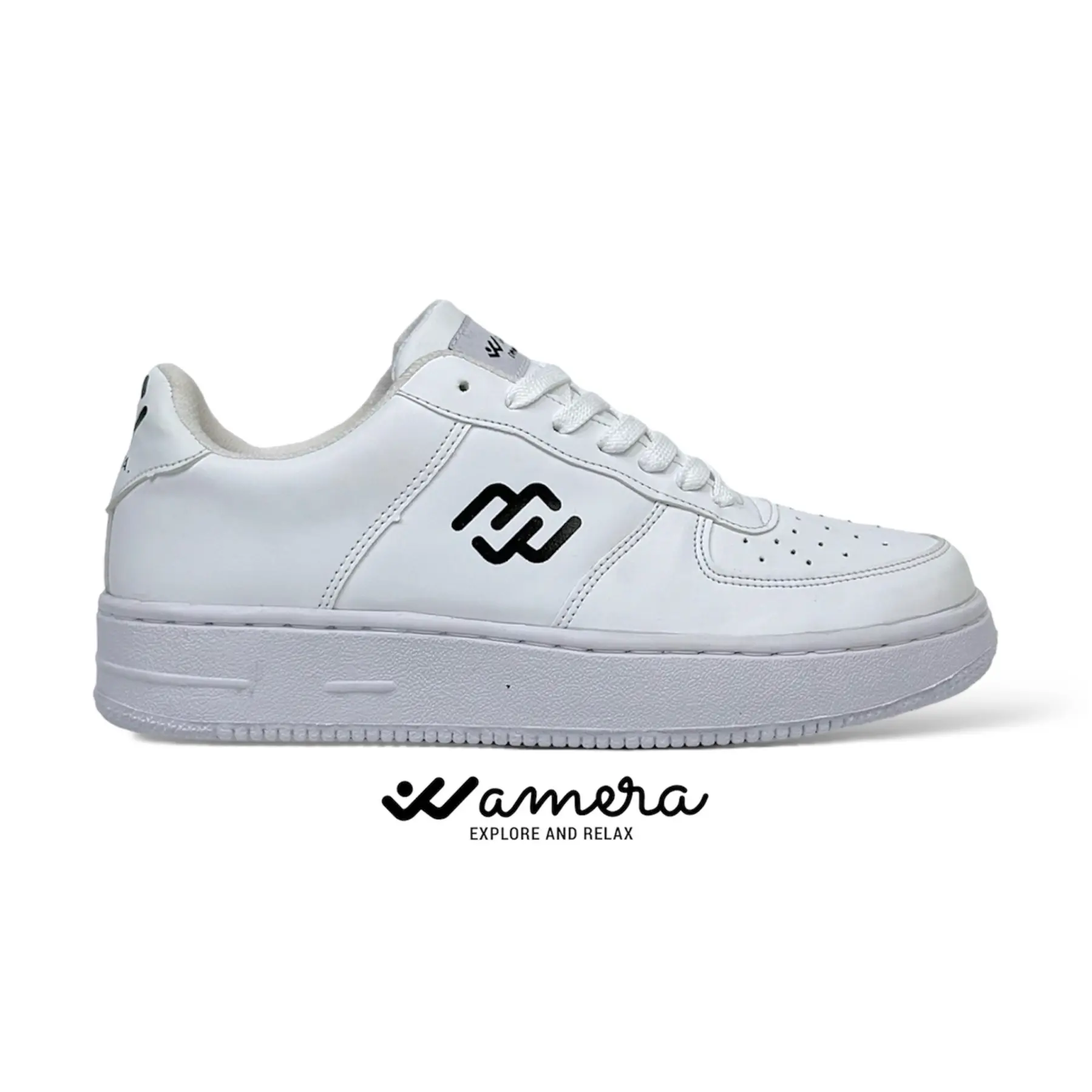 SEPATU WAMERA - One Diraction Fullwhite Sepatu Sneakers Kasual Pria Wanita Sepatu Kasual Fullwhite Unisex