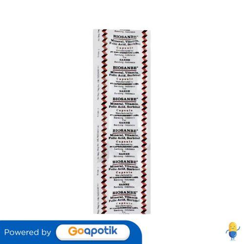Gambar BIOSANBE STRIP ISI 10 KAPSUL dari Klinik Astuti Medika Pratama By GoApotik Kab. Bekasi Tokopedia