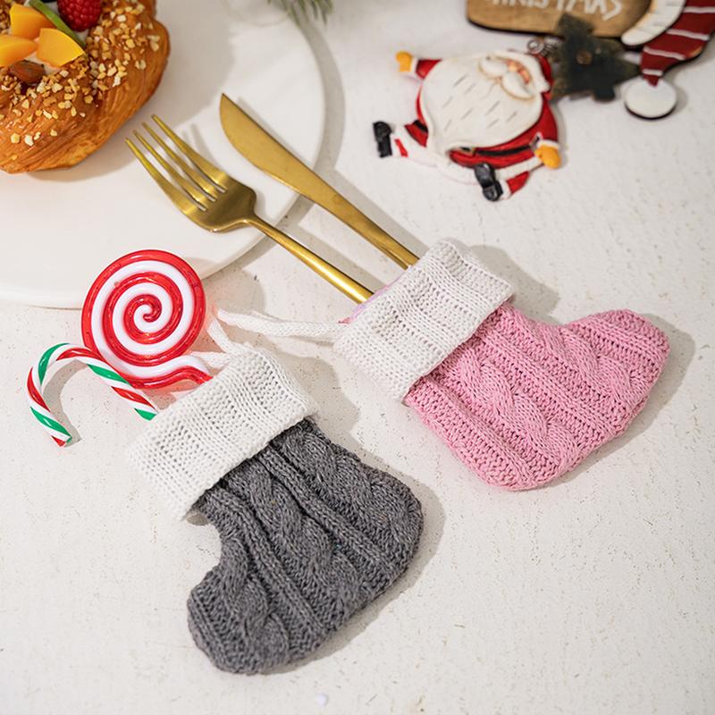 Product Introduction of Tất Dệt Kim, Đồ Trang Trí Giáng Sinh, Tất Treo Cây Thông Noel, Tất Giáng Sinh Mini, Mặt Dây Chuyền 31