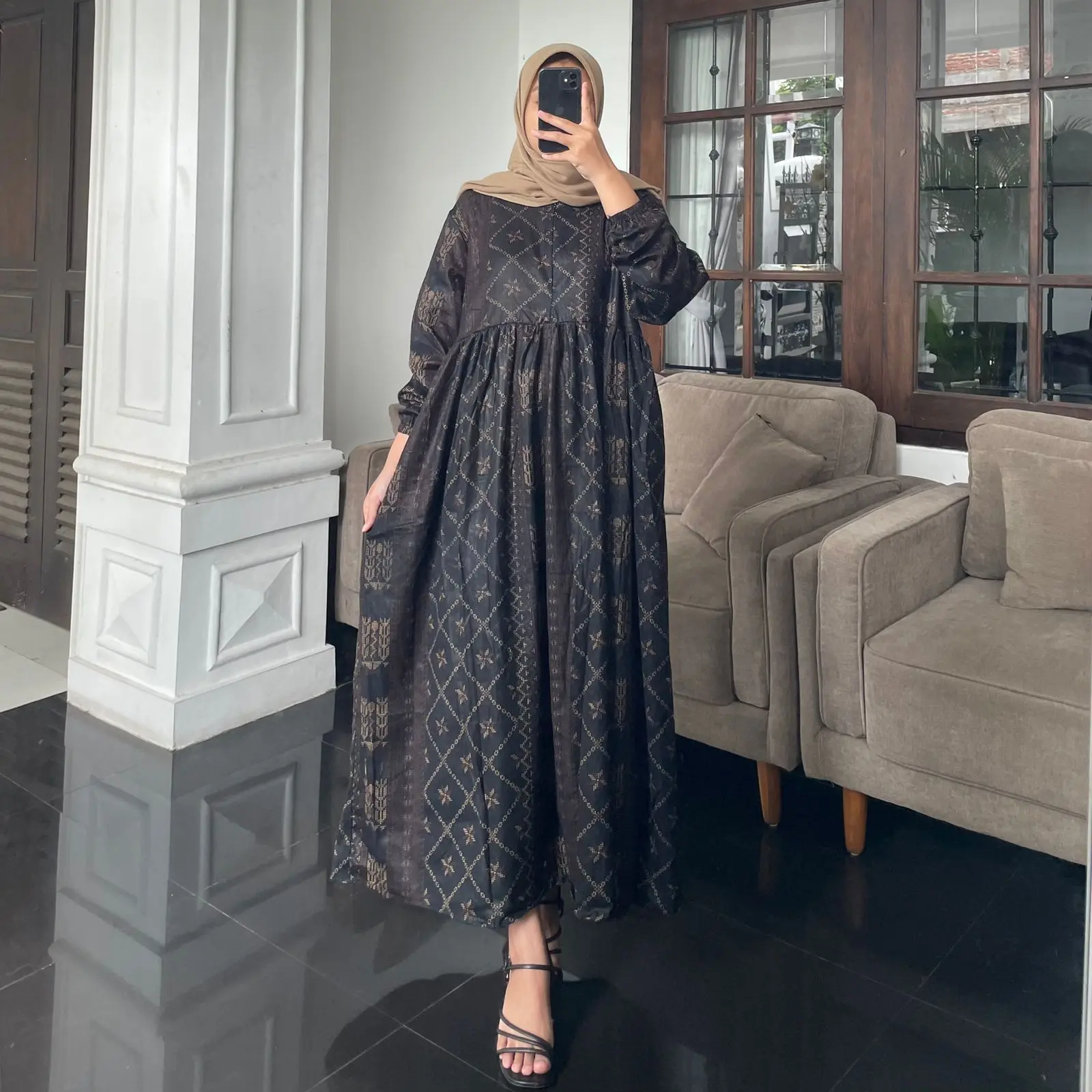 Etnik black bahan standar