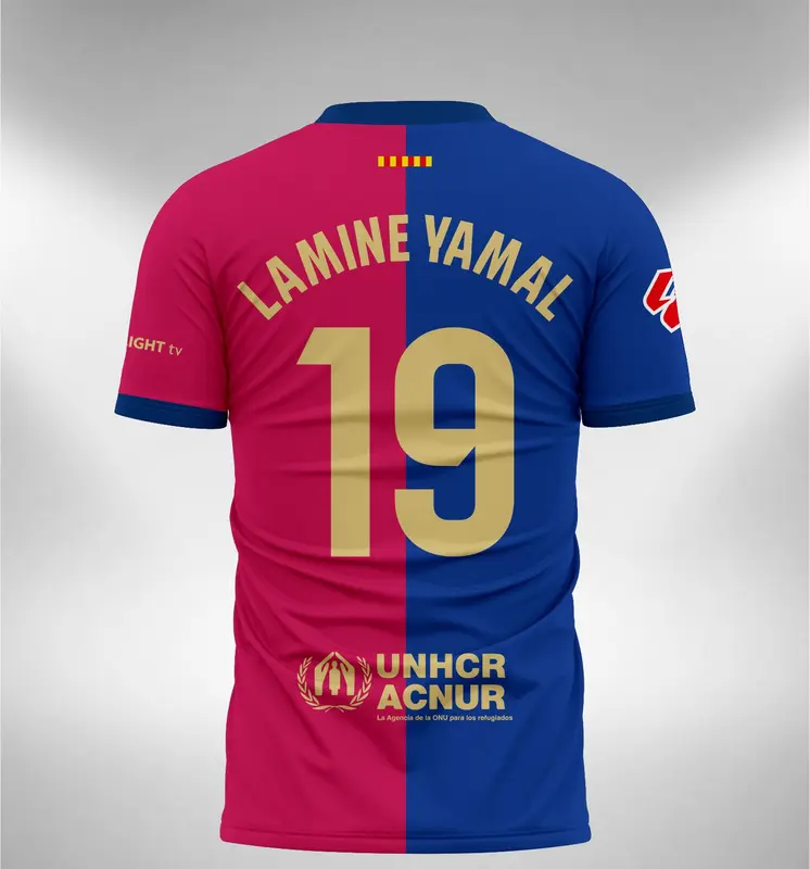 JERSEY KOSTUM SEPAK BOLA BARCELONA 2025 EL CLASICO Full Printing 1
