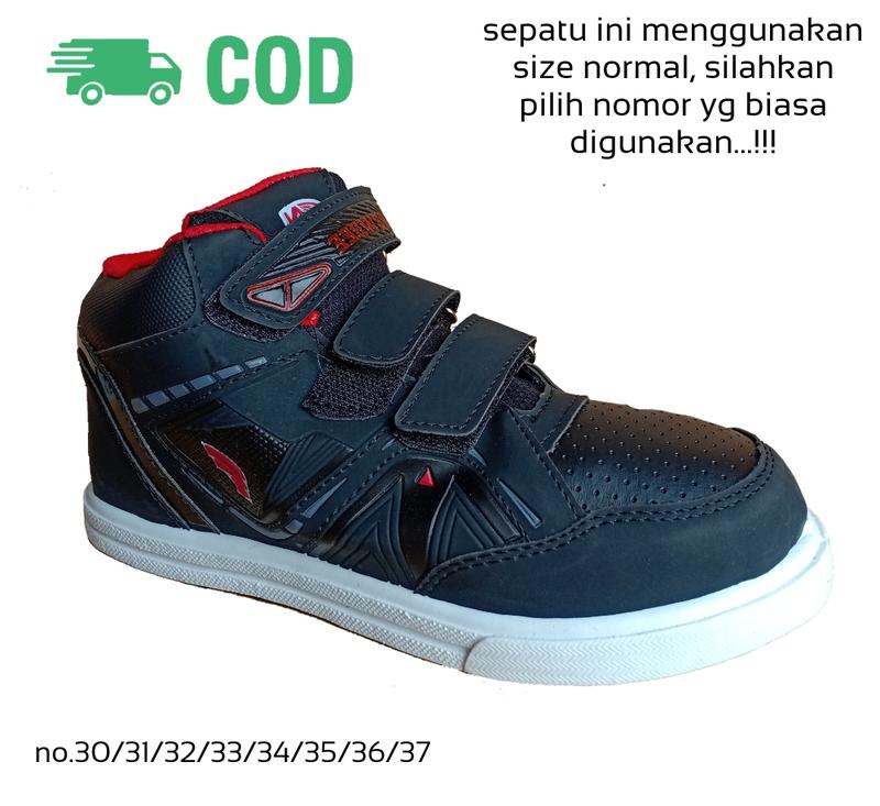 Sepatu Sekolah Anak  Perempuan Cewek Cowok Warna Hitam Murah Tali Perekat Rekat Velcro Kecil Tanggung Umur Usia PAUD TK SD SMP SMA Kelas 1 2 3 4 5 6 7 8 9 0 Tahun.TKTK02 Putih Bayi Laki-Laki 8