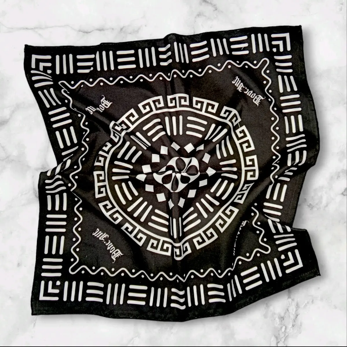 LP - VIRAL Bandana Scarf Slayer Printing band skena Bando Gelang Motif abstrak printing Katalog Aksesoris Syal skena accessories