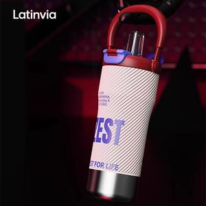 กระติกน้ำสูญญากาศพรีเมี่ยม, Latinvia, 800ml, ทำจากสแตนเลส 316, น้ำหนักเบา, ป้องกันการรั่วซึม, ความจุมาก, การเก็บความร้อนและความเย็นนาน, เป็นมิตรกับสิ่งแวดล้อม, การออกแบบที่มีสไตล์, เหมาะสำหรับกิจกรรมกลางแจ้ง, ท่องเที่ยว, กีฬา, สำนักงานและนักเรียน