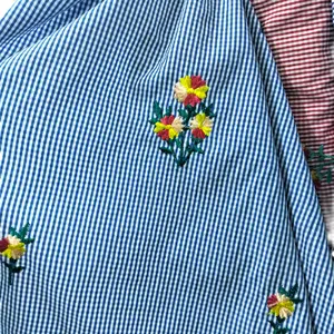 kain katun jepang motif bordir antik/katun jepang bordir premium